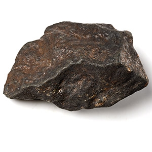 Natural History - Large Oum Dreyga Meteorite with Full Fusion Crust